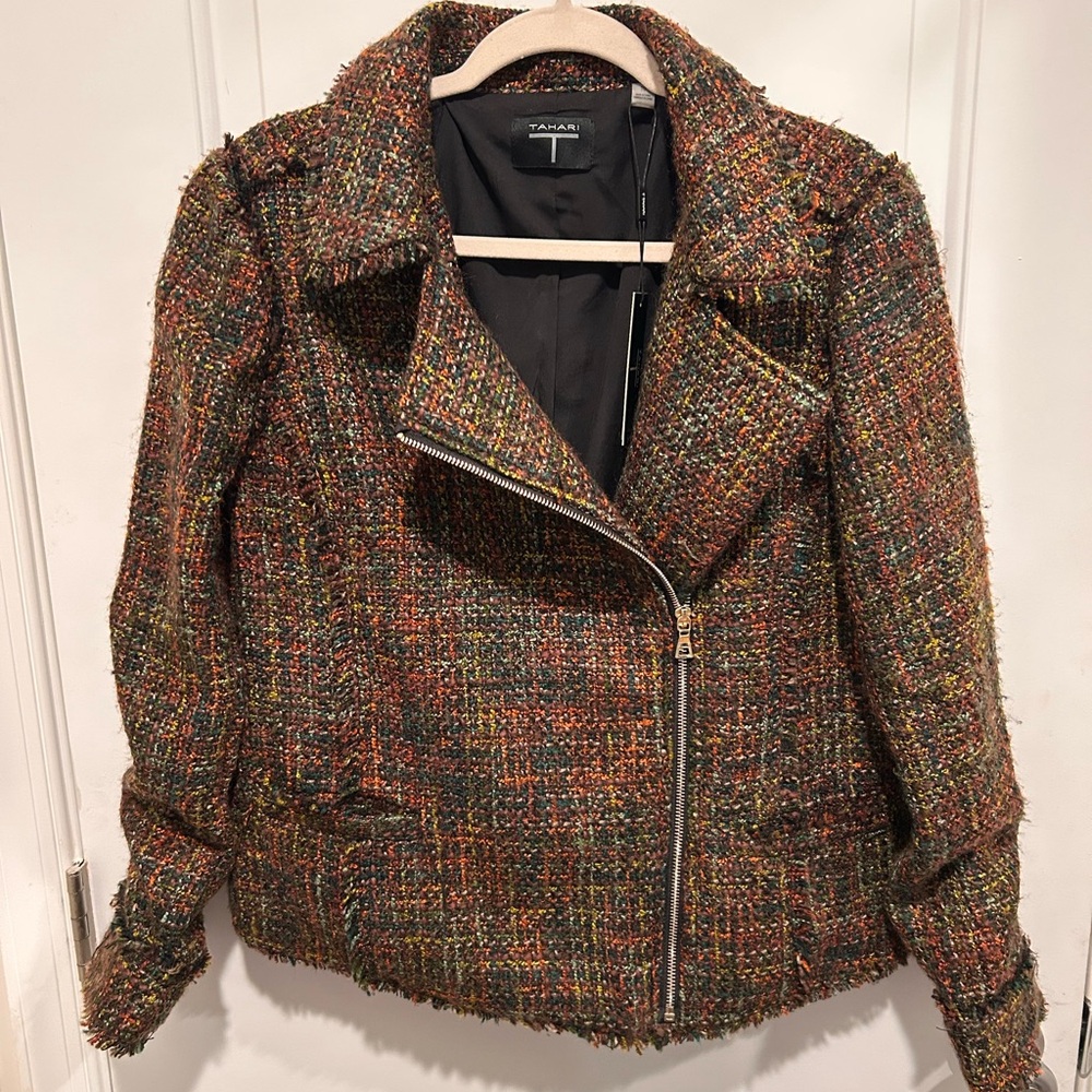 Tahari Multicolor Tweed Women's Blazer
